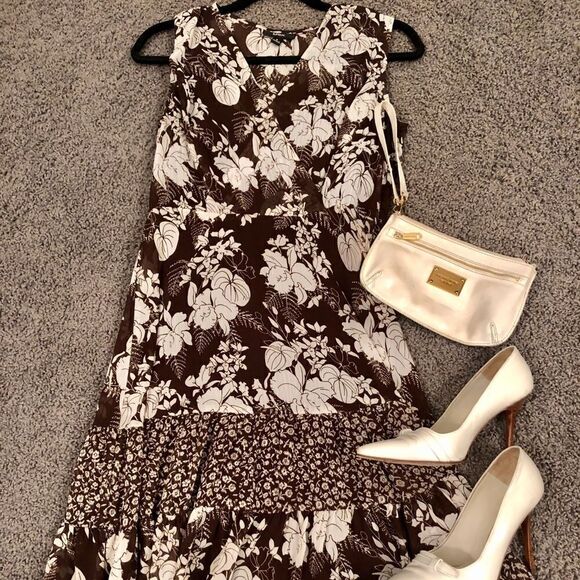 MSK summer midi sleeveless dress, Size 4 - Picture 1 of 5
